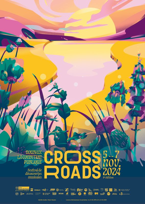 illustration Affiche Festival Cross Roads 2024