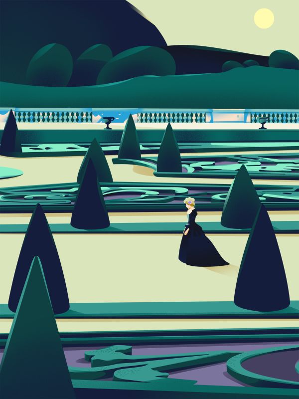 illustration Promenade Vesperale dans le Jardin