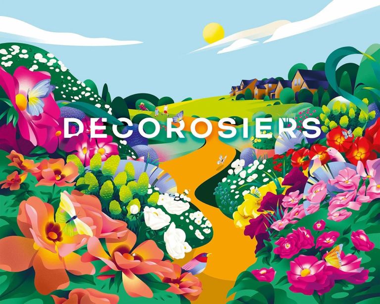 illustration Déco Rosiers : Jardin Idyllique et Coloré