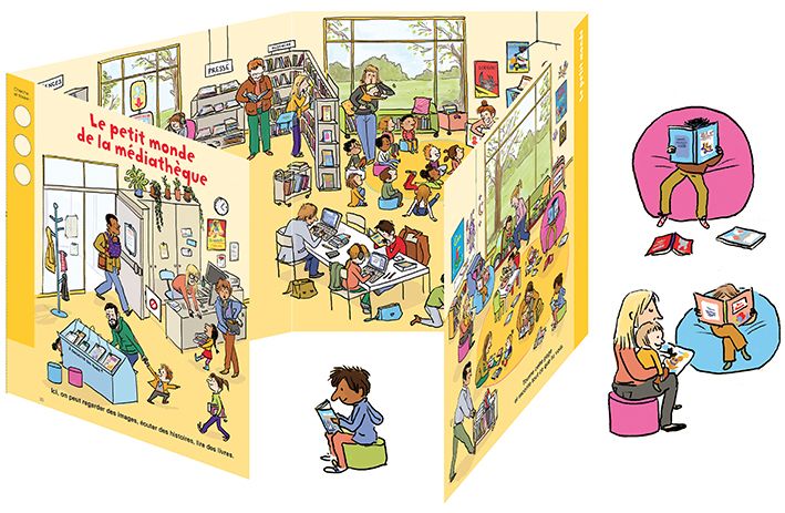 POPI (Le petit Monde de la médiathèque) - zelda zonk - illustrateurs/rices